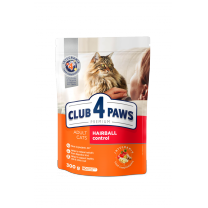 CLUB 4 PAWS Premium Hairball control. Pro dospělé kočky 300g (9306)