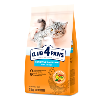 CLUB 4 PAWS Premium Sensitive digestion. Pro dospělé kočky 2 kg (8773)