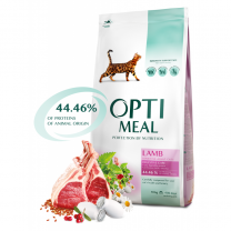 OPTIMEAL™ Superpremium pro dospělé kočky s citlivým trávením s jehnacím masem 10kg (9986)