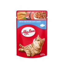 My Love kapsička pro kočky S rybou v jemné omáčce 100 g (0901)