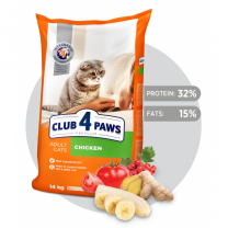 CLUB 4 PAWS Premium  pro dospělé kočky- kuře 14 kg (9146)