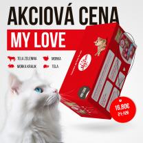 My Love Kapsičky pro kočky 4 příchutě SET3 (48x100g) 4,8kg