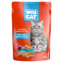 Wise Cat s šťavnatým kachním masem 100 g (1128)