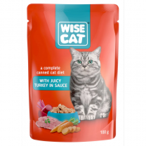Wise Cat šťavné krůtí maso v omáčce 100 g (1111)