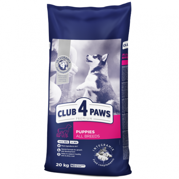 CLUB 4 PAWS Premium pro štěňata pro všechna plemena  20 kg (9825) - Kliknutím zobrazíte detail obrázku.