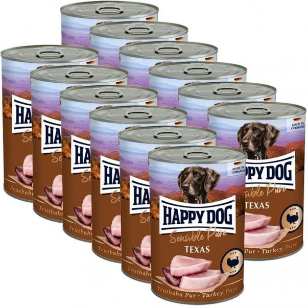 Happy Dog Sensible Pure Texas krůta 12 x 400 g - Kliknutím zobrazíte detail obrázku.
