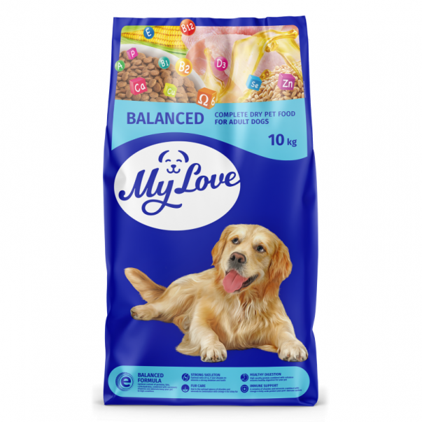 GAV (My Love) pre dospelých psov s kuřecím masem a zeleninou 10 kg (7905) - Kliknutím zobrazíte detail obrázku.