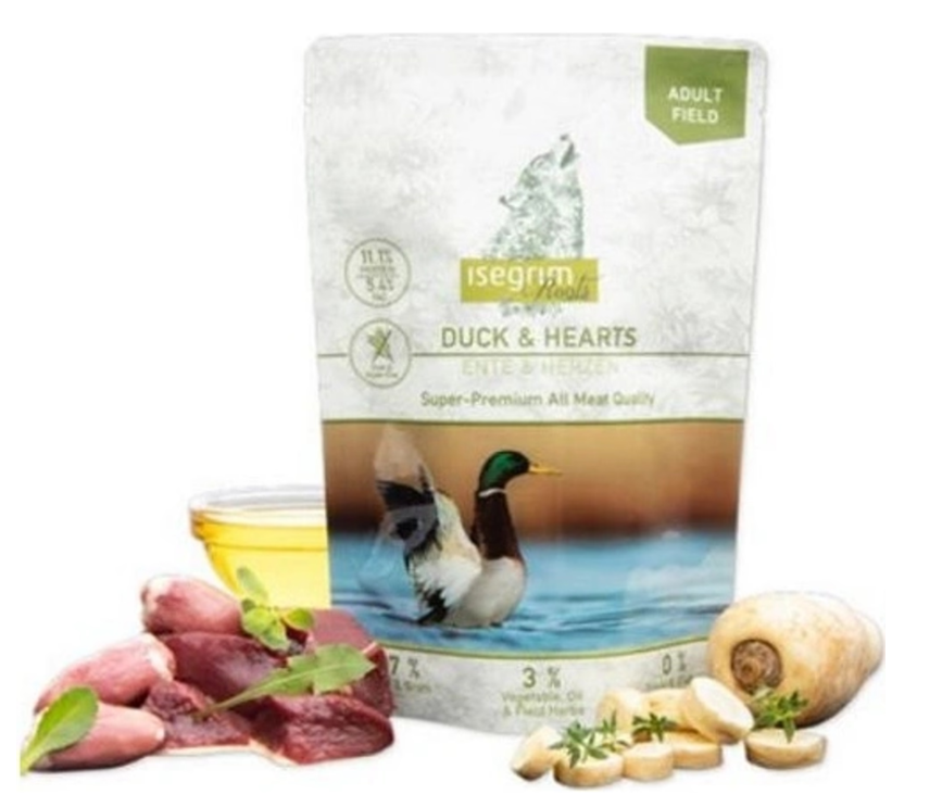 Isegrim dog Adult Roots Duck & Hearts kapsičky 410 g