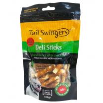 Tail Swingers - Žuvacie tyčinky s kuracím mäsom, pre psov malych plemien 100g (2505)