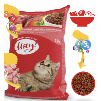 Miau! pro dospělé kočky s masem, rýží a zeleninou 11 kg (2109)