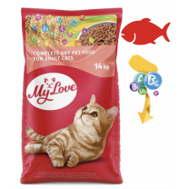 MY LOVE pro dospělé kočky s rybami 14g (8391)