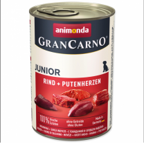Animonda GranCarno Original Junior hovädzie mäso a morčacie srdcia - 400g