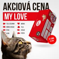 My Love kapsičky pro kočky 8 příchutě SET3 (96x100g) 9,6kg