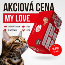 My Love kapsičky pro kočky 4 příchutě SET2 (48x100g) 4,8kg