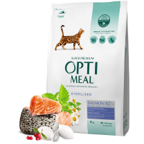 OPTIMEAL™ Superpremium pro kastrované kočky s lososem 4kg (8148)