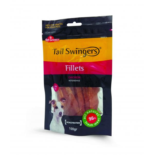 Tails Swingers - Mäkké file s kuracími plátkami pre psov 100g (2506) - Kliknutím zobrazíte detail obrázku.