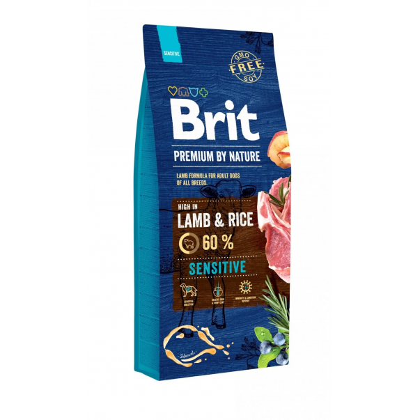 Brit Premium by Nature Sensitive Lamb 15 kg - Kliknutím zobrazíte detail obrázku.