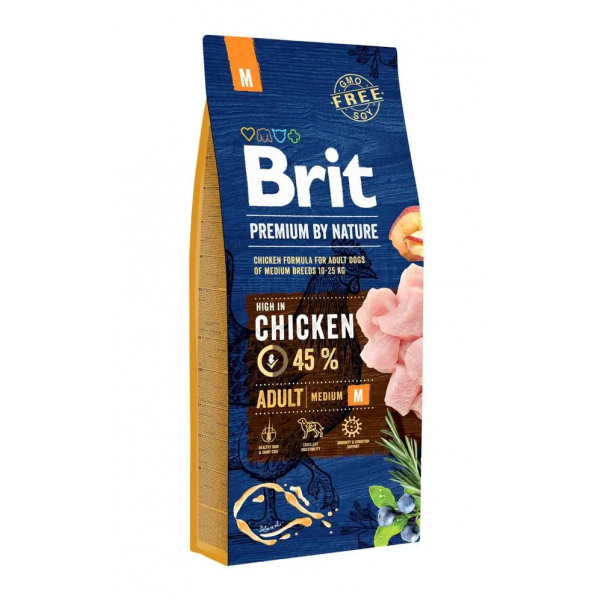 Brit Premium by Nature Adult M 15 kg - Kliknutím zobrazíte detail obrázku.