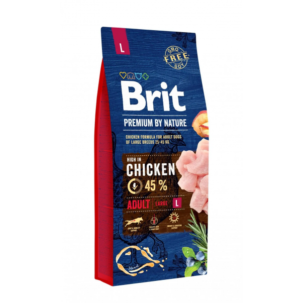 Brit Premium by Nature Adult L 15 kg - Kliknutím zobrazíte detail obrázku.