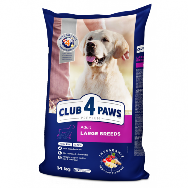 CLUB 4 PAWS Premium pro dospělé psy velkých plemen 14 kg (9641) - Kliknutím zobrazíte detail obrázku.
