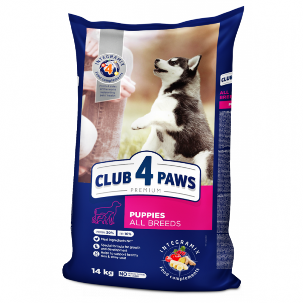 CLUB 4 PAWS Premium pro štěňata pro všechna plemena  14 kg (9696) - Kliknutím zobrazíte detail obrázku.