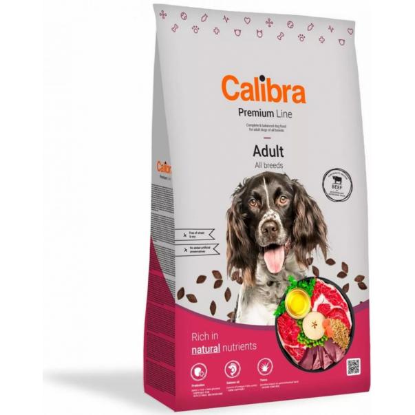 Calibra Premium Line Dog Adult Beef NEW 12 kg  - Kliknutím zobrazíte detail obrázku.