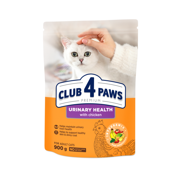 CLUB 4 PAWS Premium Urinary health. Pro dospělé kočky 900g (9344) - Kliknutím zobrazíte detail obrázku.