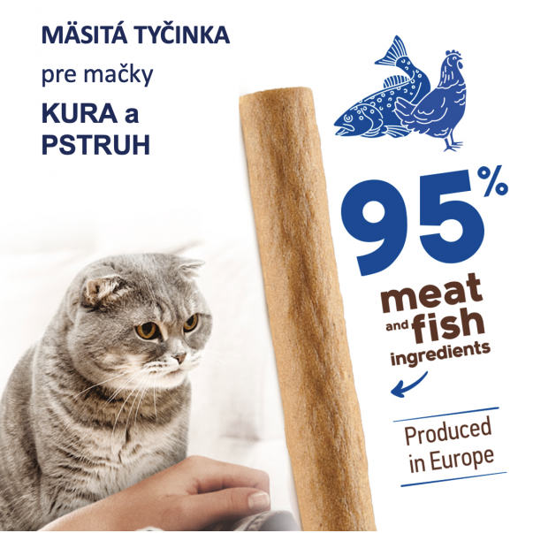 CLUB 4 PAWS Premium Pochoutka pro kočky KURA a PSTRUH 5 g (2436) - Kliknutím zobrazíte detail obrázku.
