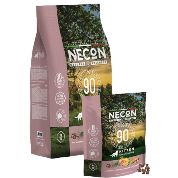 NECON Linea Natural Wellness. Pro koťata. Krůta a rýže 400g (2195) - Kliknutím zobrazíte detail obrázku.