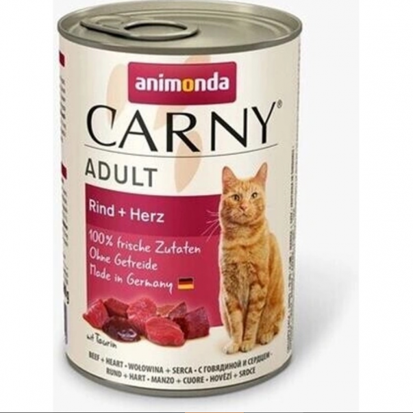Animonda Carny pro kočky hovězí a srdíčka 6 x 400 g - Kliknutím zobrazíte detail obrázku.