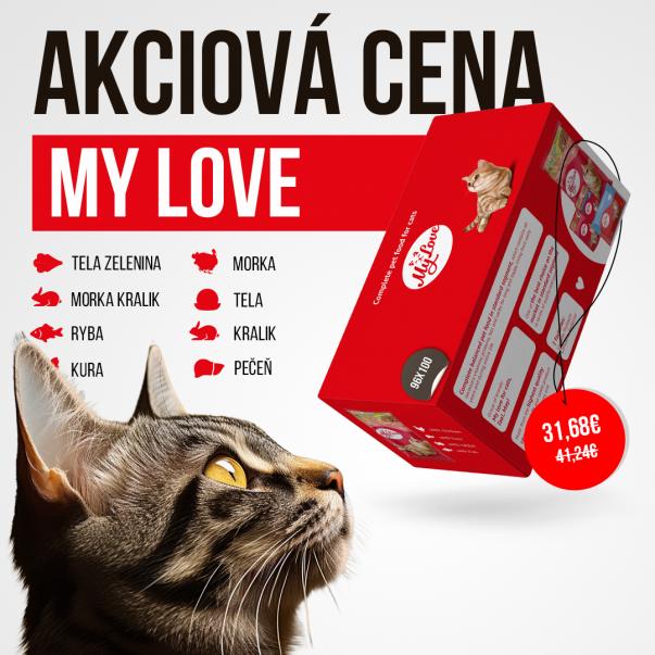 My Love kapsičky pro kočky 8 příchutě SET3 (96x100g) 9,6kg - Kliknutím zobrazíte detail obrázku.