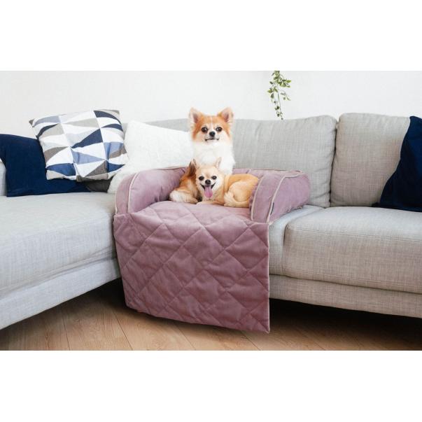 HAUSTIER™ Pelíšek pro psy a kočky Sofa Bed. Pudra Velur. S - 60х90х15cm (1028) - Kliknutím zobrazíte detail obrázku.