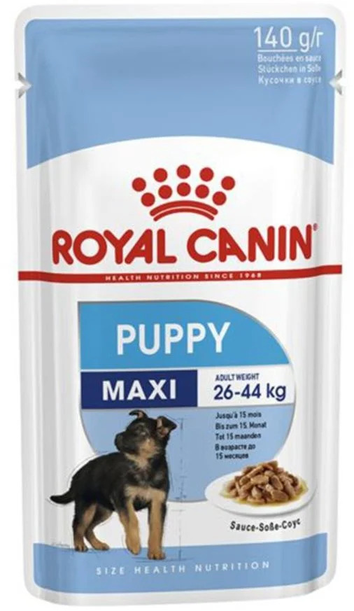 Royal Canin Maxi Puppy 10×14 g - Kliknutím zobrazíte detail obrázku.